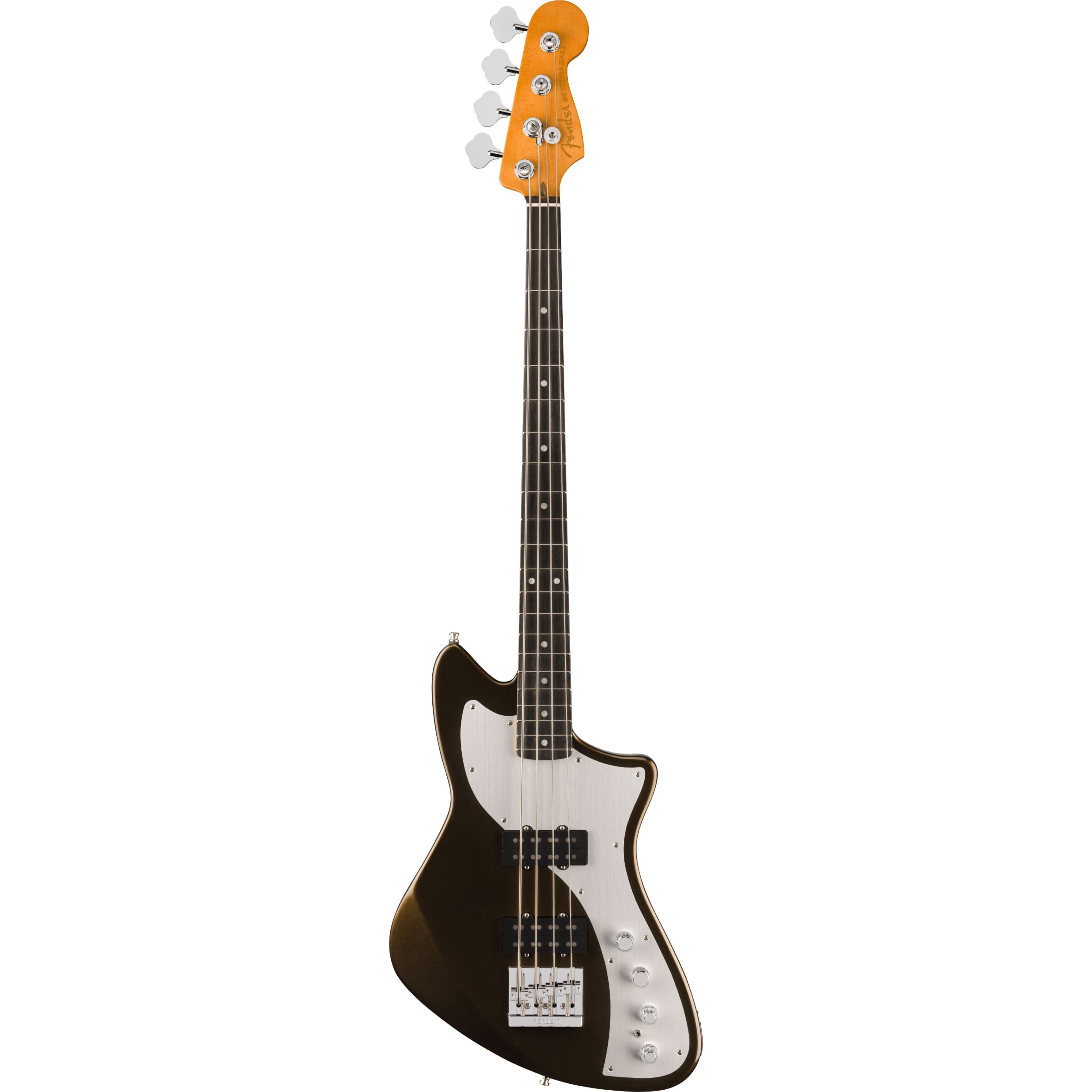 Fender E-Bass, E-Bässe, 4-Saiter E-Bässe, American Ultra II Meteora Bass Texas Tea - E-Bass