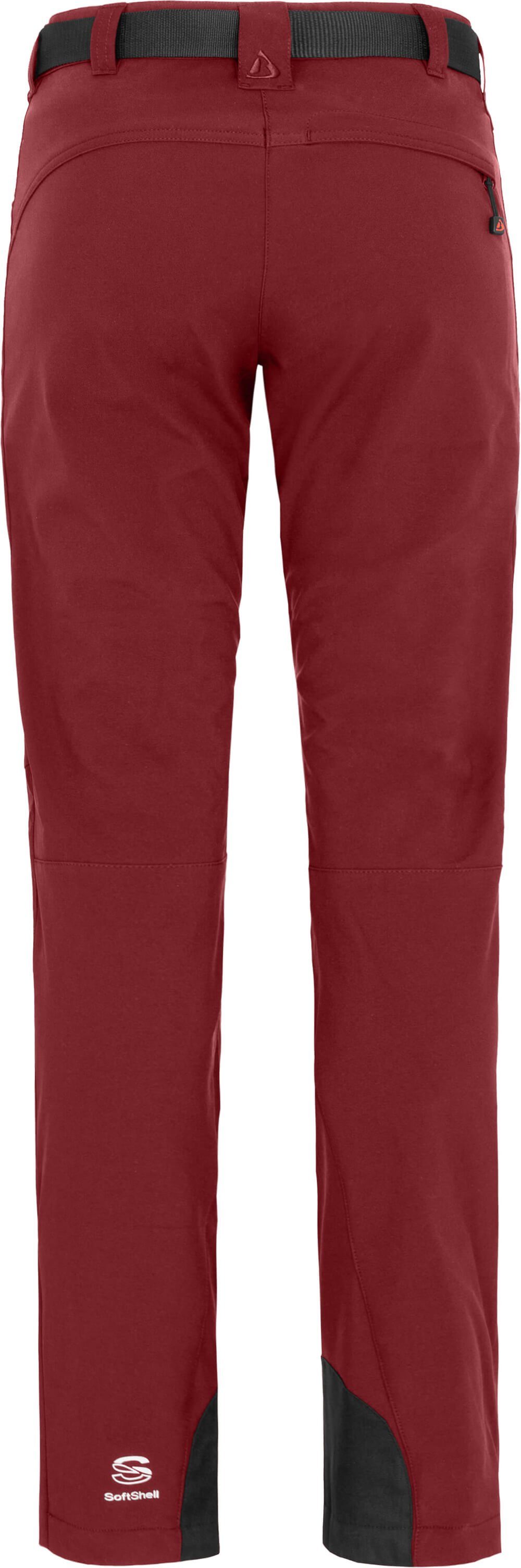 Bergson Outdoorhose MAILA Damen Winter Softshellhose, winddicht, warm,  Normalgrößen, Tomaten rot