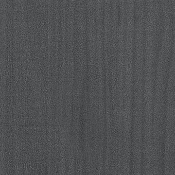 furnicato Bücherregal 5 Fächer Grau 100x30x175 cm Massivholz Kiefer