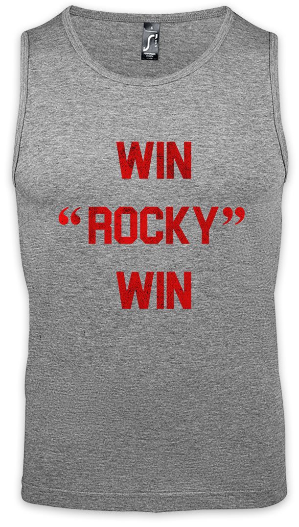 Urban Backwoods Tanktop Win Rock Win Ärmelloses T-Shirt Tommy Gym Rocky Haven Adrian Boxer Movie Club Robert Gunn