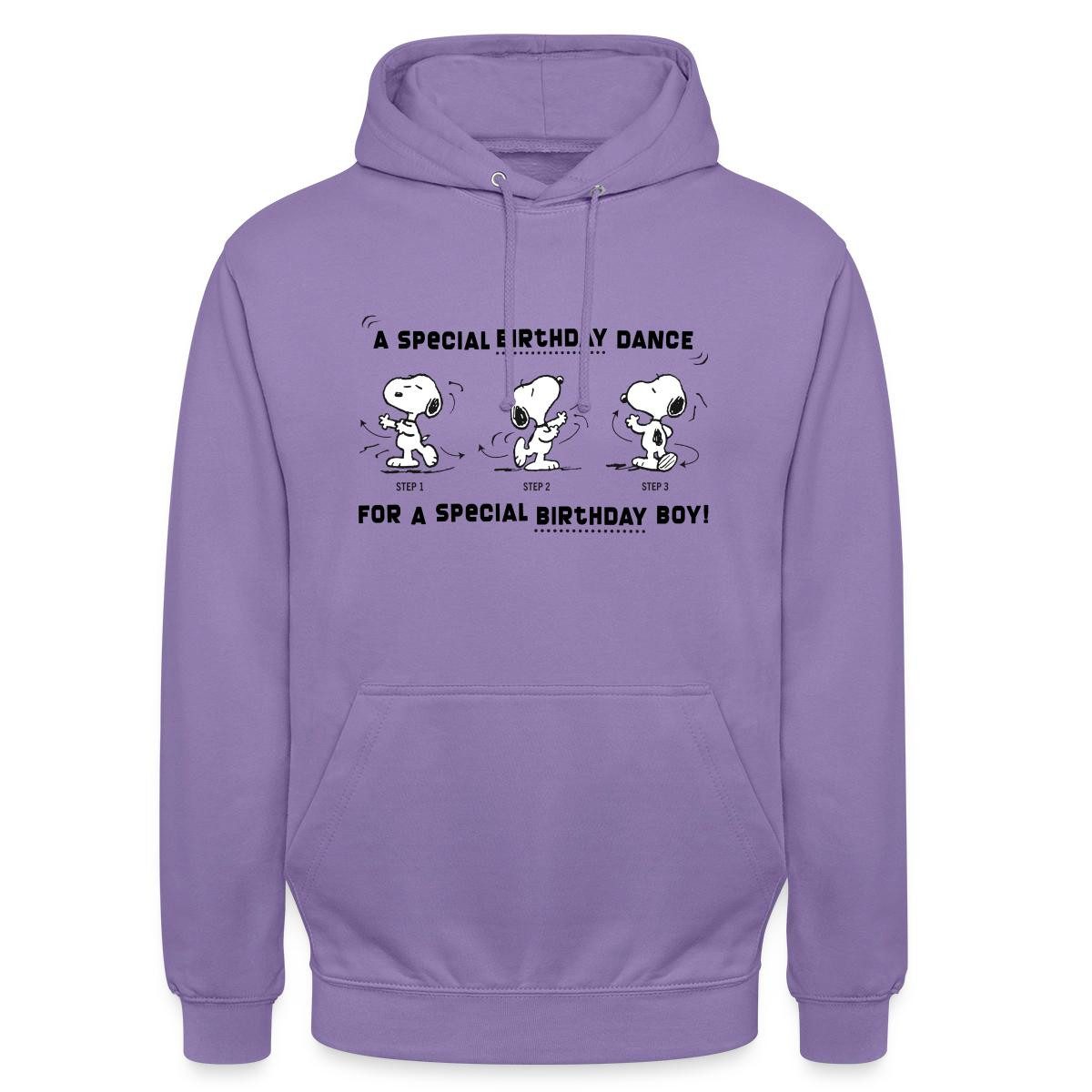 Spreadshirt Hoodie Peanuts Design Snoopy Geburtstagstanz Junge Unisex Hoodie (1-tlg)
