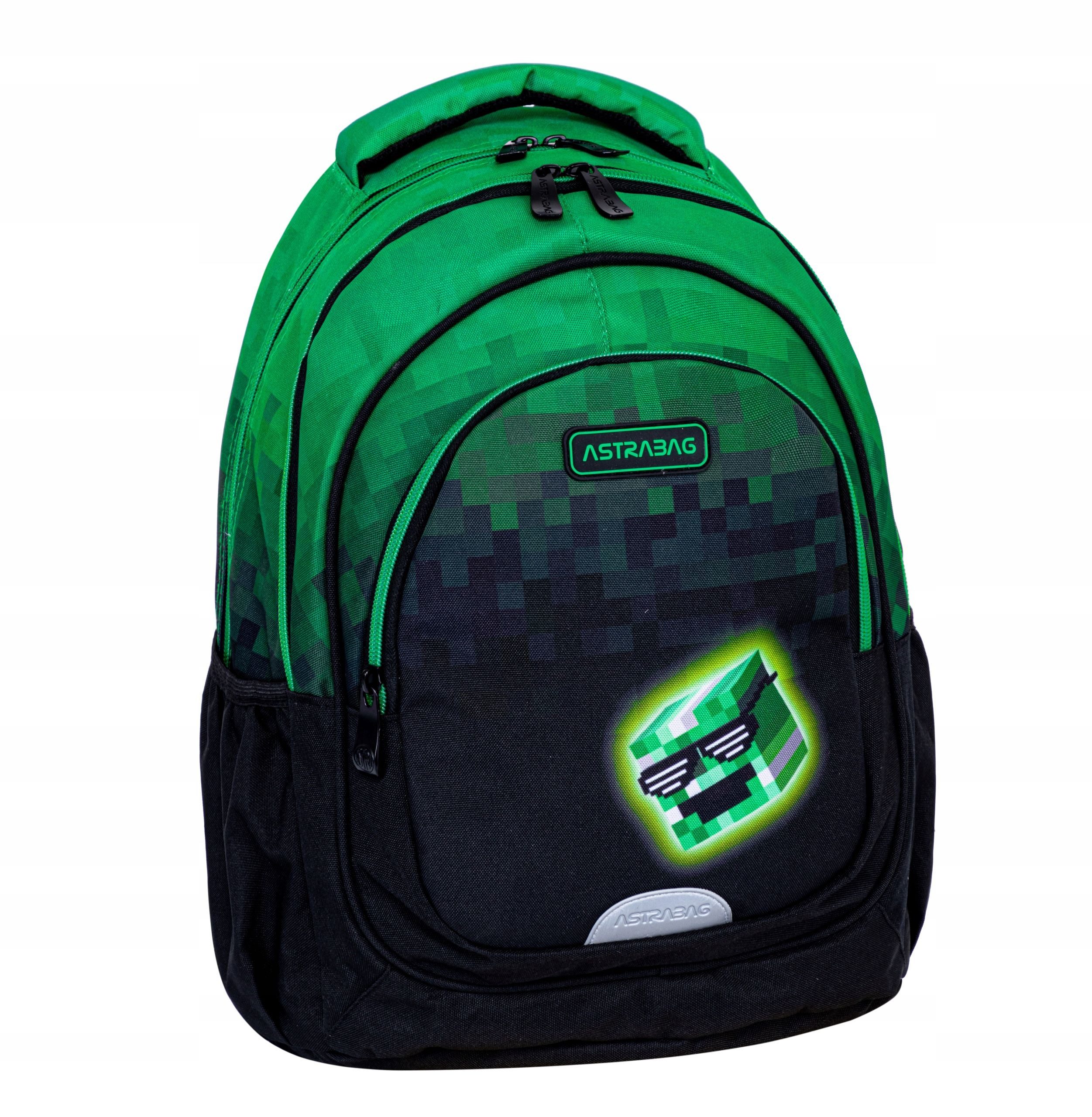 Festivalartikel Schulrucksack Schulrucksack Jungen Minecraft Pixel wasserdicht reflektierend 20L