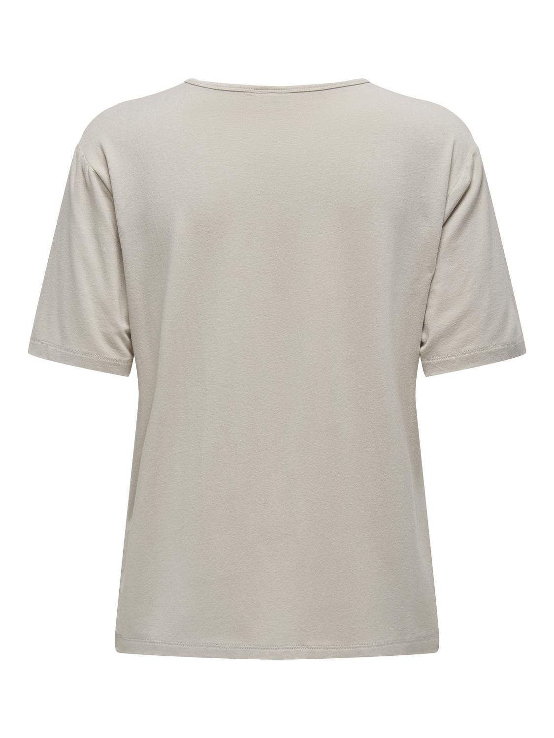 JACQUELINE de YONG T-Shirt 2er-Set Weich Regular Fit Rundhals für (2-tlg) JDYMILA S/S O-NECK TOP JRS