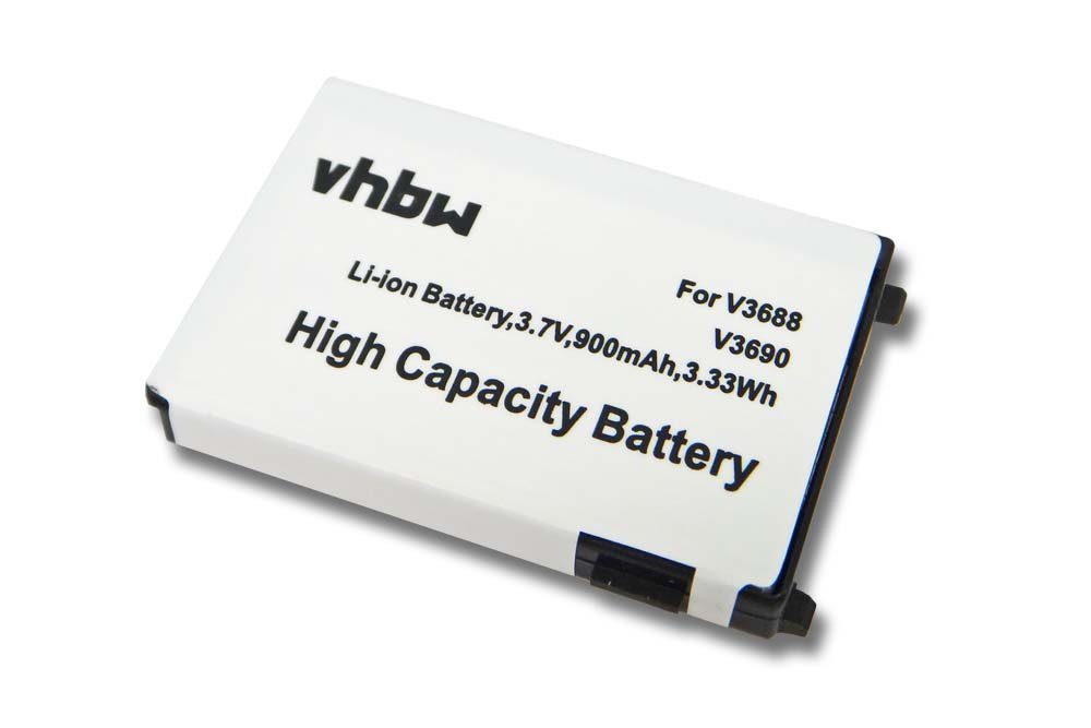 vhbw kompatibel mit Motorola Timeport L7089, L7389 Smartphone-Akku Li-Ion 900 mAh (3,7 V)