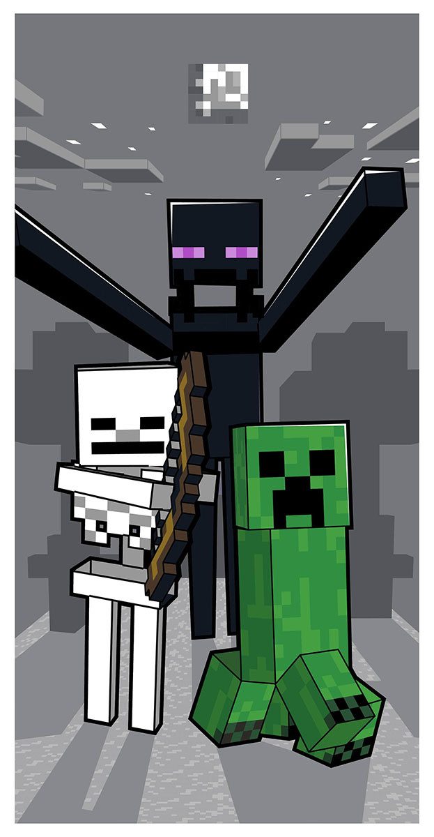 Minecraft Strandtücher Minecraft Handtuch Strandtuch Creeper günstig online kaufen