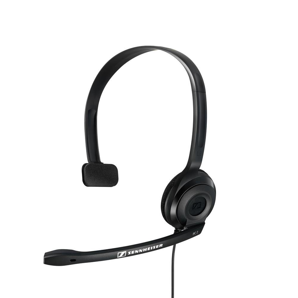 Noise Headset Kopfhörer Schwarz) Sennheiser (Ein-Ohr-Kopfhörer, Mikrofon, Cancelling- Chat PC 2
