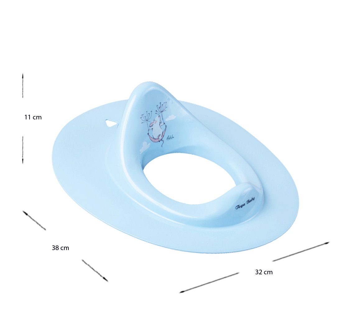 Babybadeset + Ständer Gestell 4 cm, ** Teile Babybadewanne in Badesitz + + **Babywanne - +WC Set (Made Aufsatz Weiss Blau Europe Tega-Baby FOREST 86 +Töpfchen Premium-Set), Wanne