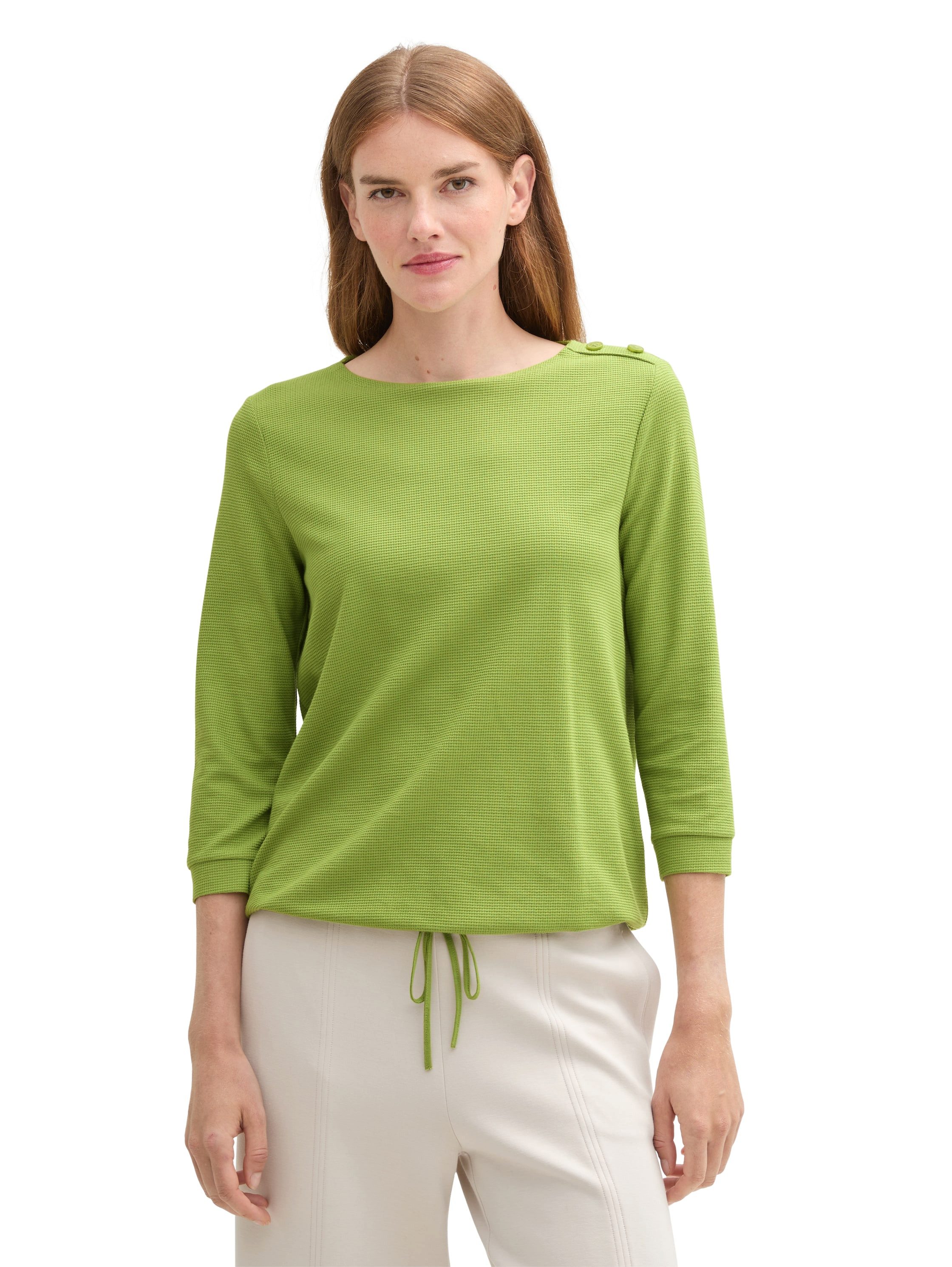 TOM TAILOR 3/4-Arm-Shirt mit Kordelzug am günstig online kaufen