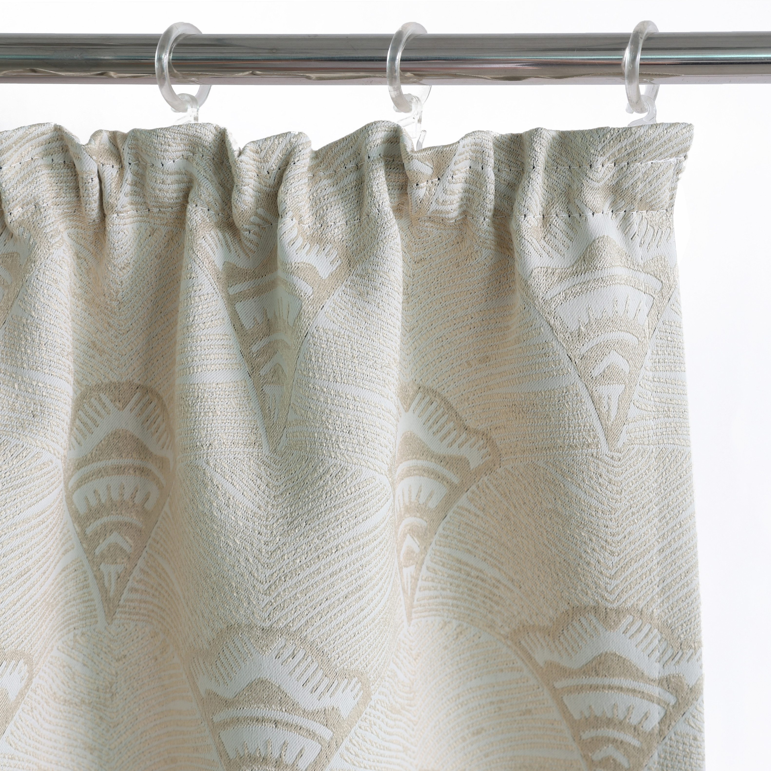 Bruno Banani Verdunkelungsvorhang Alessio (1 St), Kräuselband, verdunkelnd, Polyester, Elegantes Muster, Jacquard, verdunkelnder Vorhang, blickdicht,modern – Bild 4 von 5