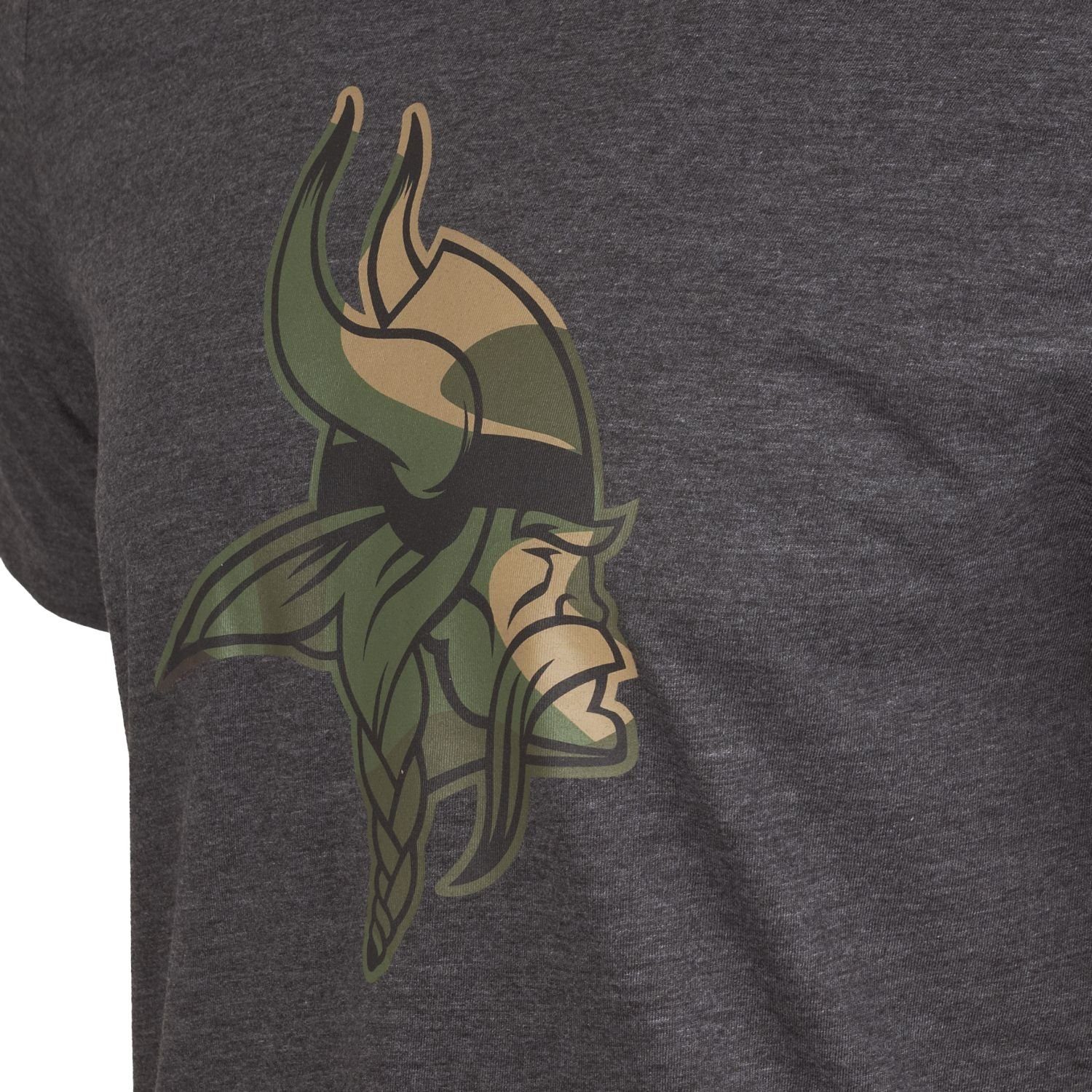 New Era Print-Shirt NFL Team Logo Minnesota charcoal Vikings