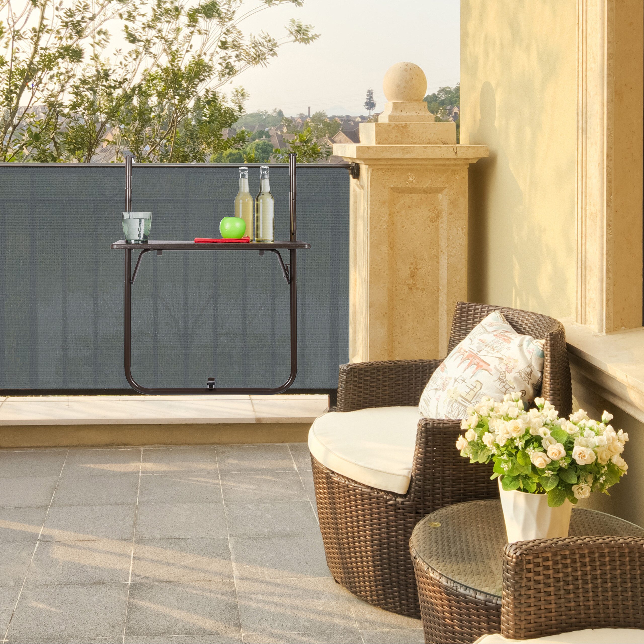 relaxdays Balkonhängetisch klappbar günstig online kaufen