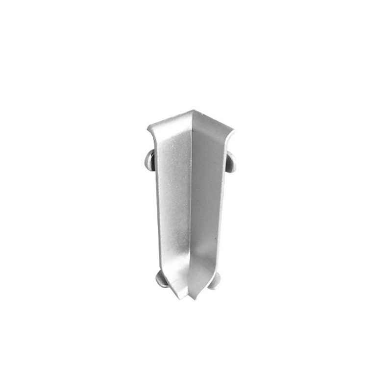 Floordirekt Sockelleiste Aluminium Eckstück innen, Leiste erhältlich in 2 Größen, H: 0.6 cm