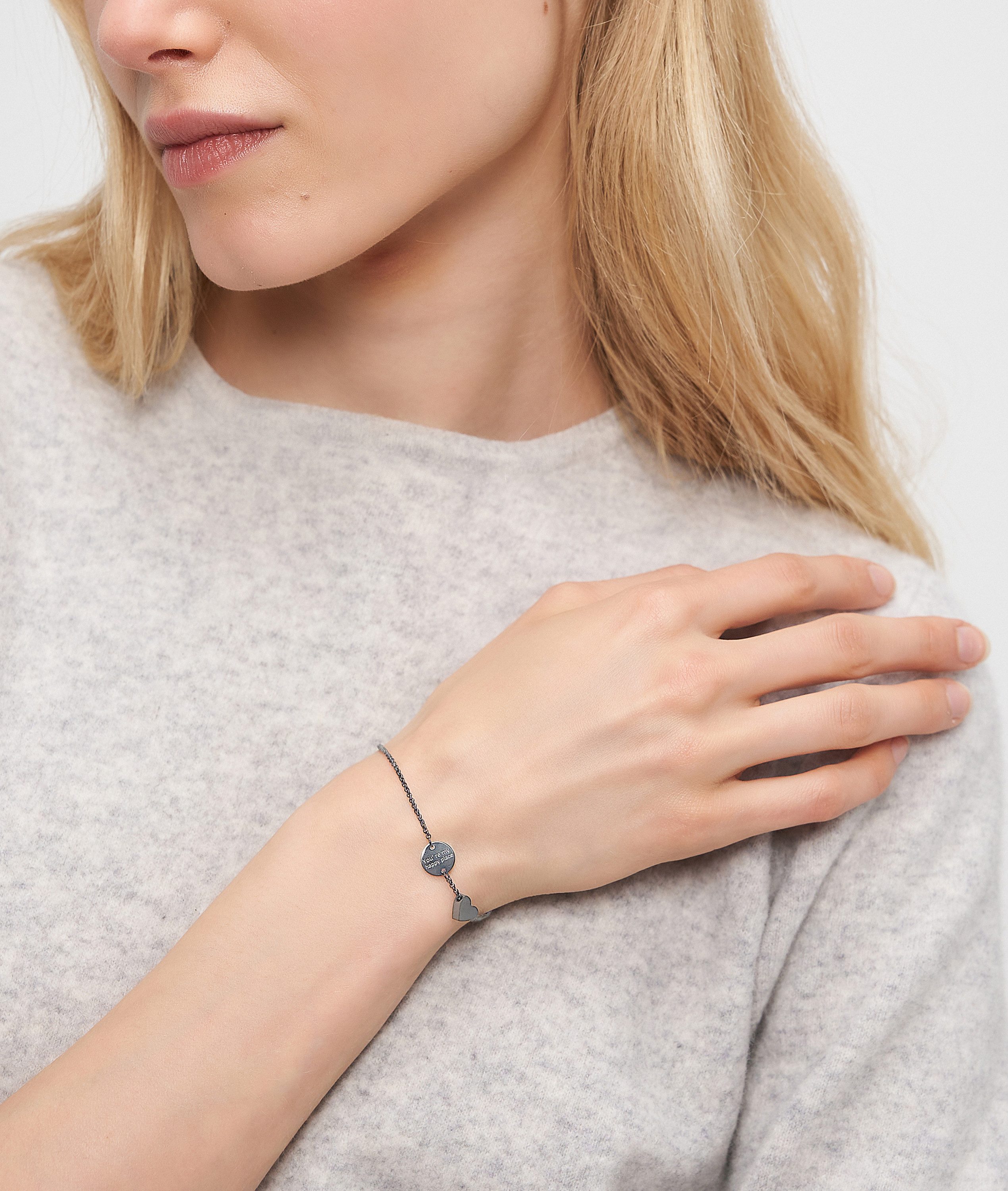 Liebeskind Berlin Armband You're my happy place Edelstahl