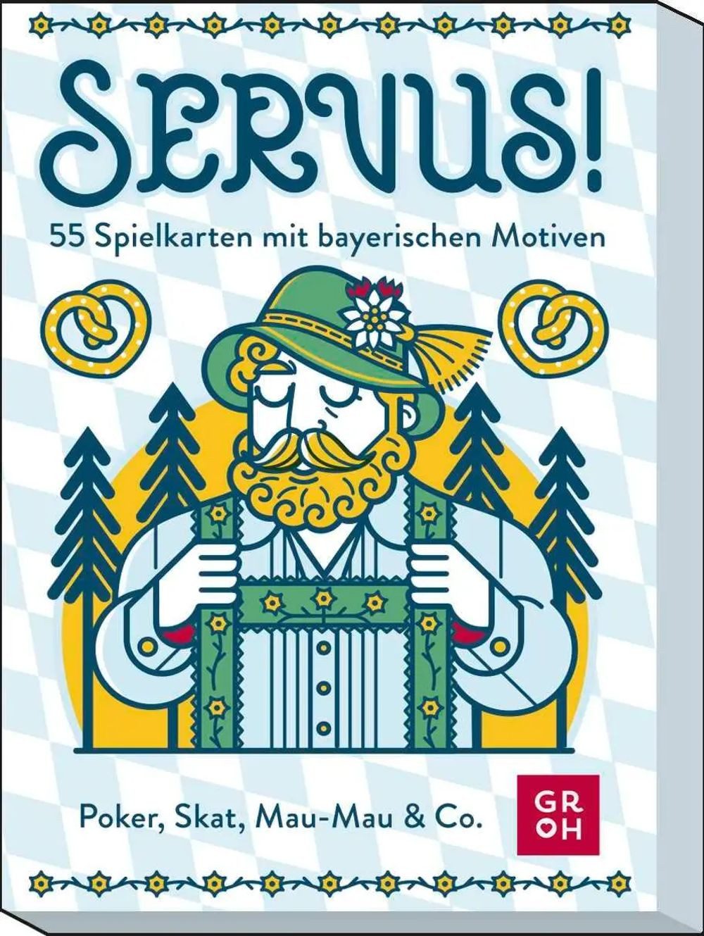 groh Verlag Spiel Servus! 55 Spielkarten mit bayerischen Motiven