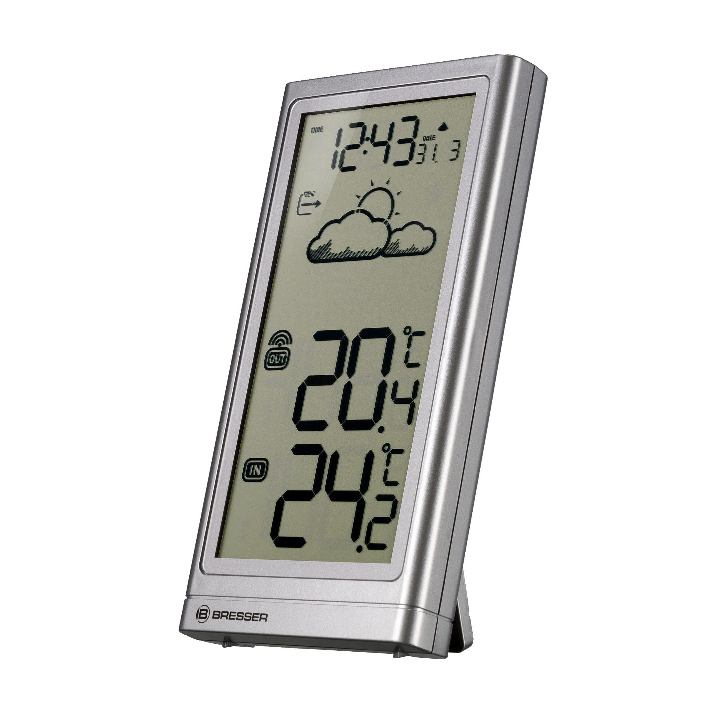 Funkwetterstation Funkwetterstation Meteo Temp silber