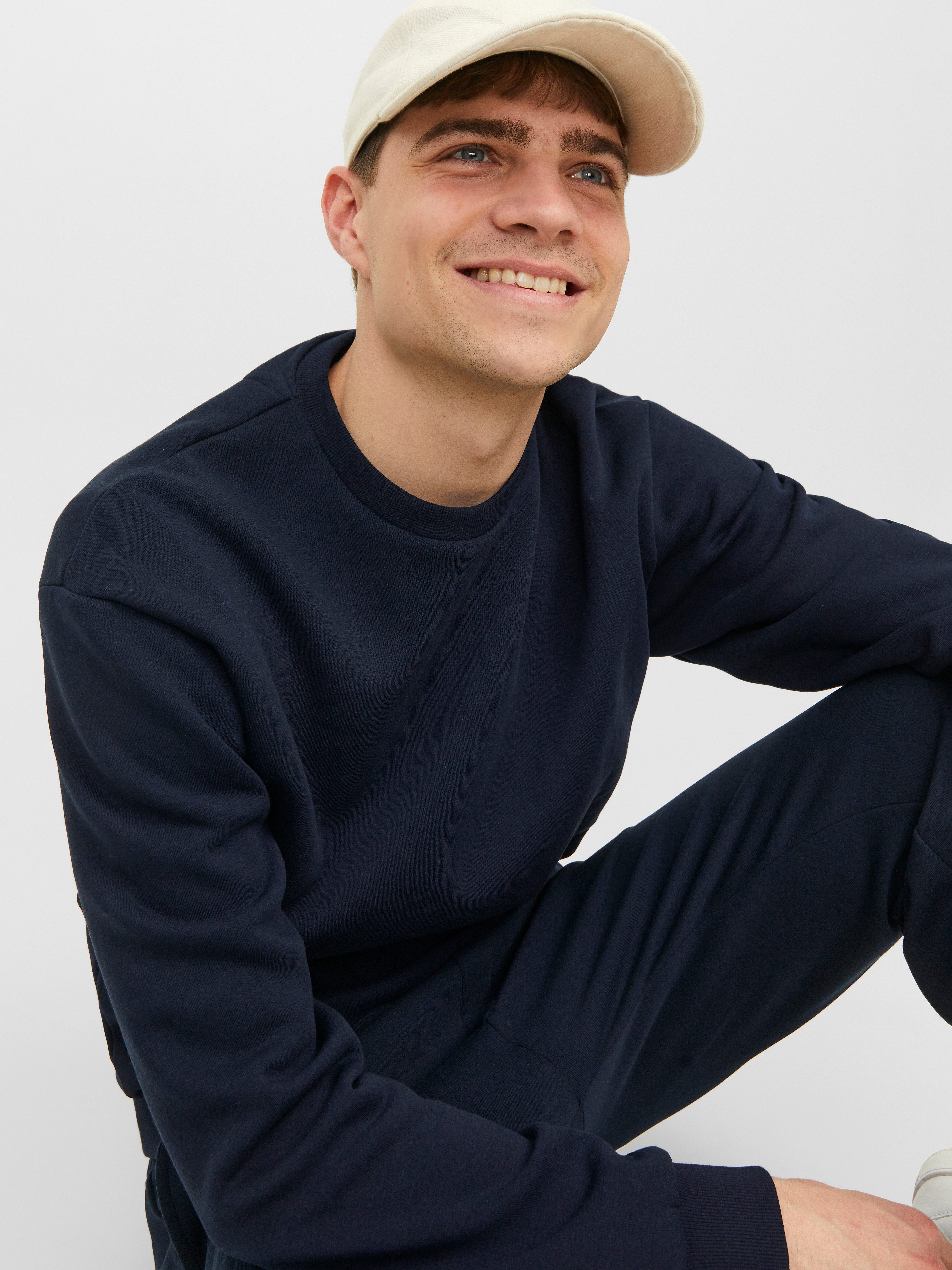 Jack & Jones Sweatshirt JJEBRADLEY mit Rippbündchen für Alltag und Freizeit günstig online kaufen