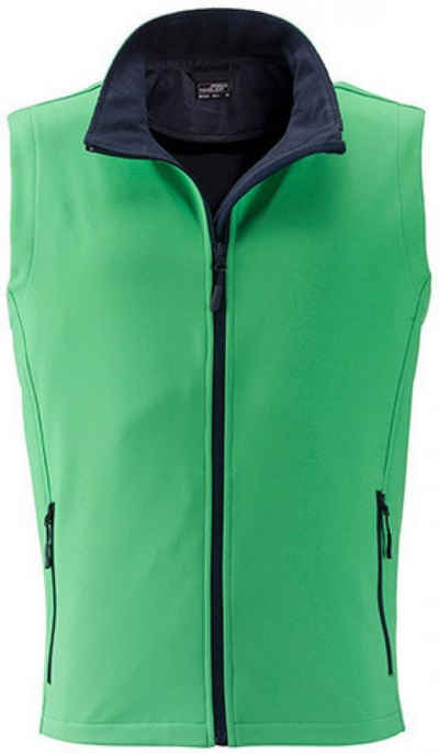 James & Nicholson Funktionsweste Herren Promo Softshell Vest / Wasserabweisend, winddicht