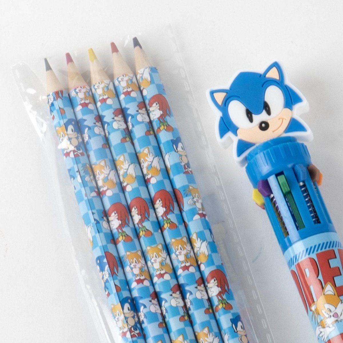 Sonic The Hedgehog Malbuch Schulset für Malen Schreiben Basteln und Lernen