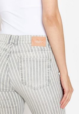 ANGELS Slim-fit-Jeans Jeans Skinny Ankle Zip mit Streifen mit Reißverschluss