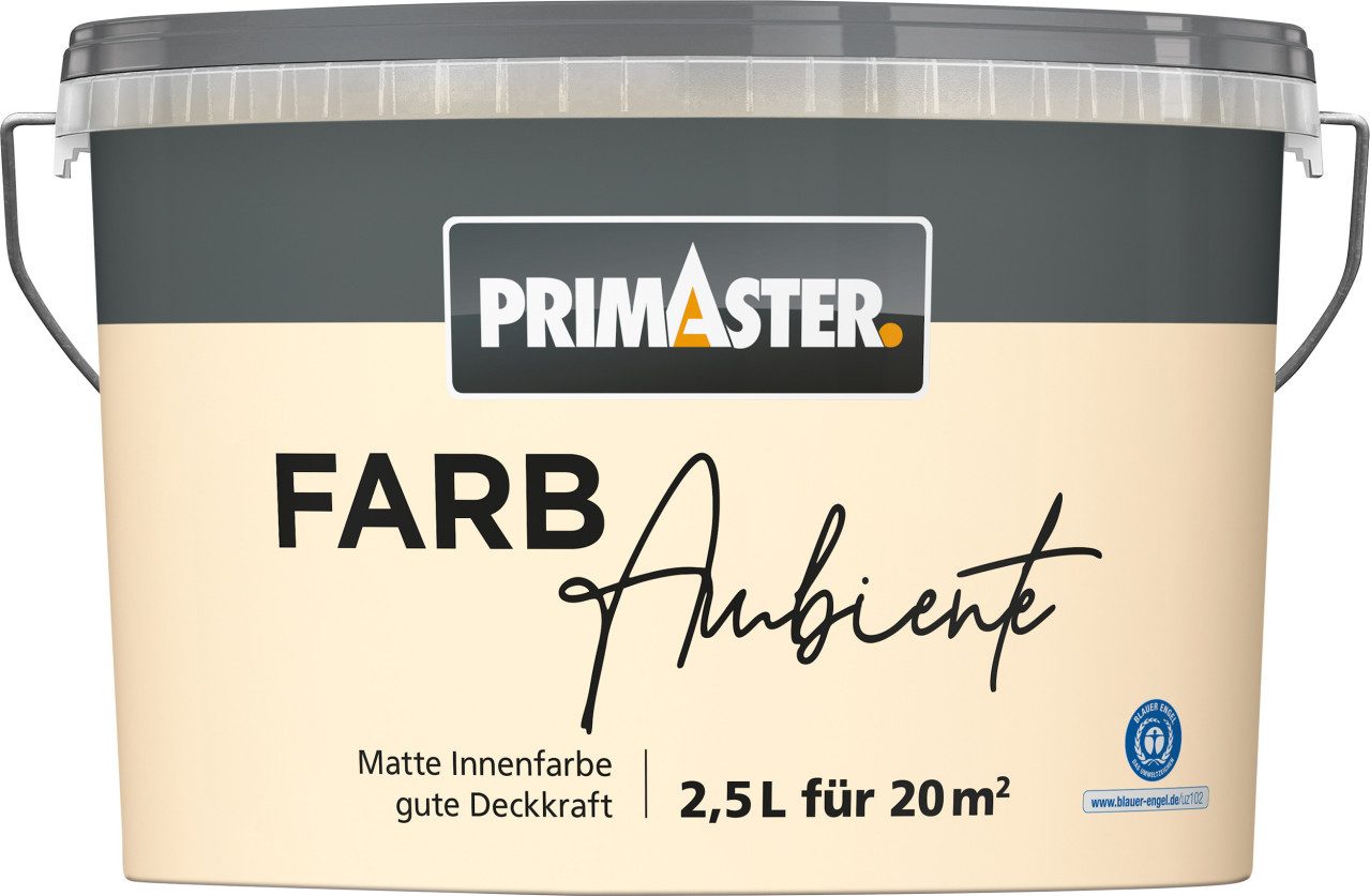 Primaster Wandfarbe Primaster Farbambiente Wandfarbe matt champagner