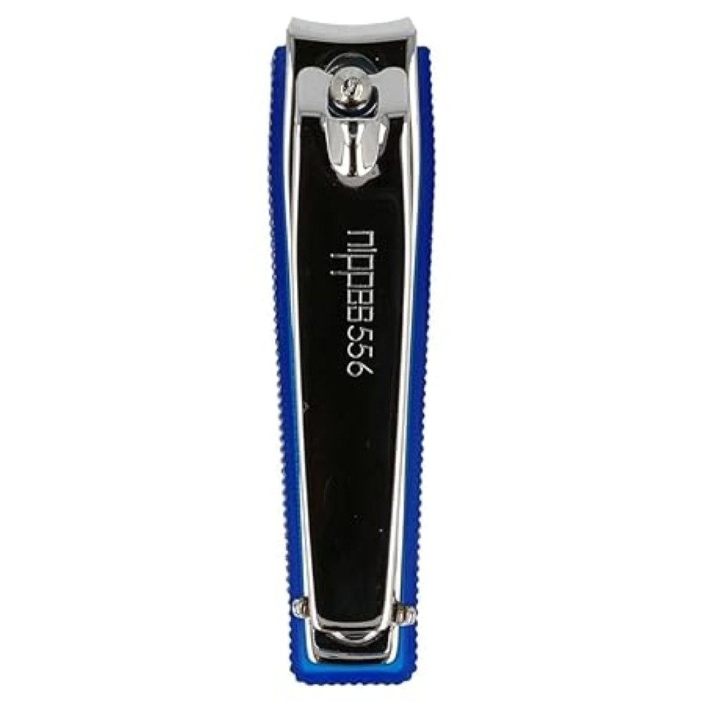 nippes Solingen Nagelknipser Nagelknipser mit Auffangbehälter für sauberes Kürzen, blau, 1-tlg., Edelstahl