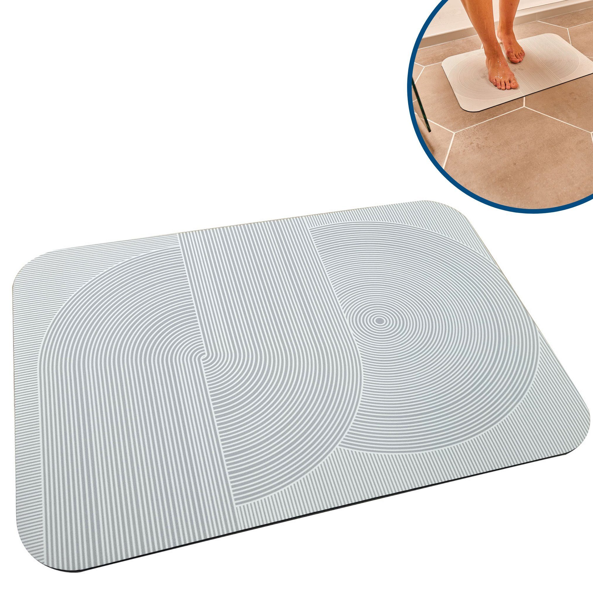 Badematte Hydrowonder Super Absorbent Mat Best Direct®, Höhe 5 mm, rutschhemmend, schnell trocknend, strapazierfähig, fußbodenheizungsgeeignet, rutschfest, saugfähig, Polyester, rechteckig, Duschmatte & Badematte, super saugfähig, Rutschfest, waschbar