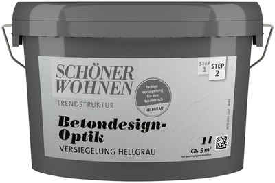SCHÖNER WOHNEN-Kollektion Lack »Betondesign-Optik Versiegelung«, 1 Liter, hellgrau, Beton-Look für Wand- und Bodenfliesen