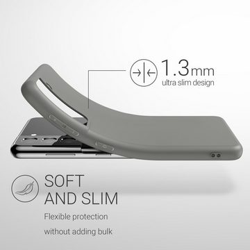 kwmobile Handyhülle Hülle für Samsung Galaxy S21, Hülle Silikon - Soft Handyhülle - Handy Case Cover - Stone Dust