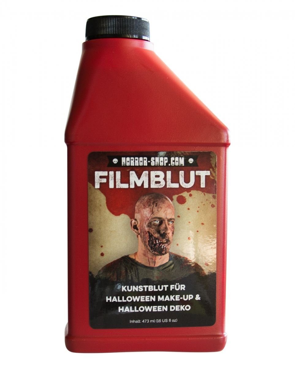 Horror-Shop Vampir-Kostüm Halloween Kunstblut & Filmblut als Theaterblut