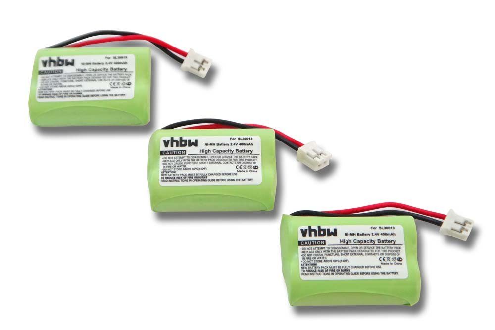 vhbw Ersatz für SL30013 für Akku NiMH 400 mAh (2,4 V)