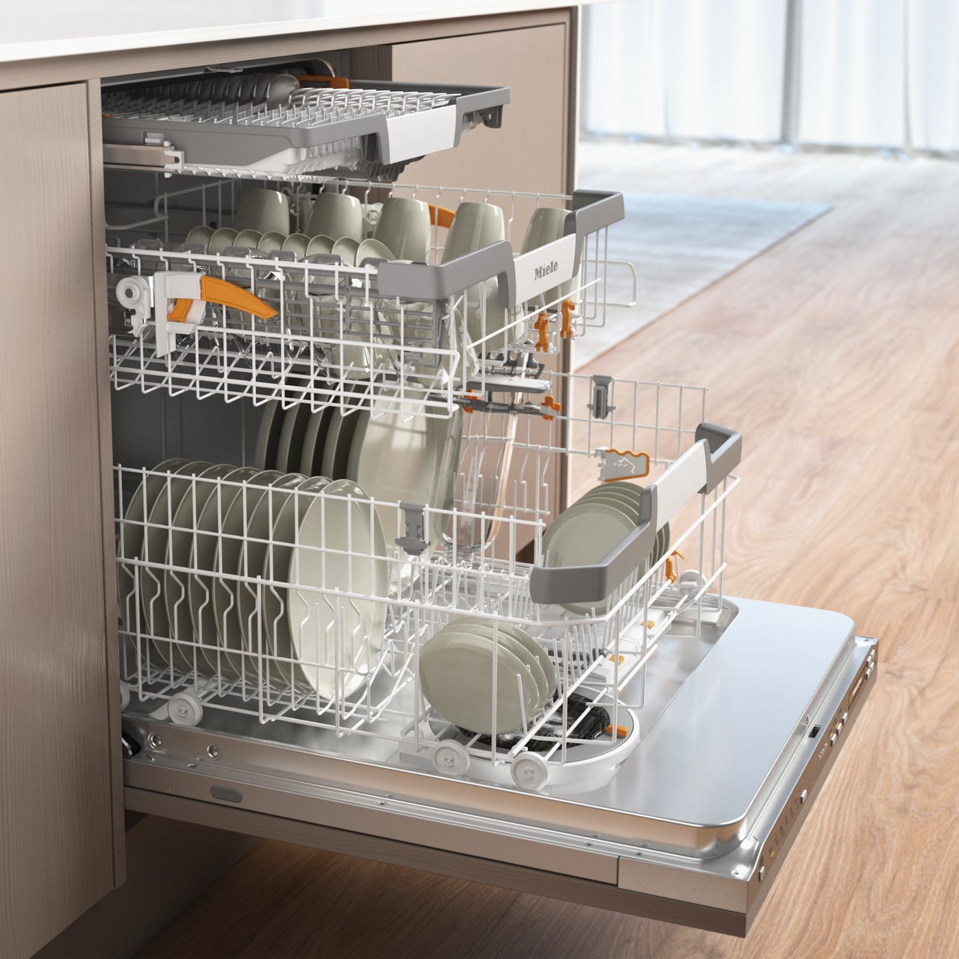 Miele vollintegrierbarer Geschirrspüler G7191 SCVi AD FF 125 Ed., 14 Maßgedecke – Bild 4 von 5