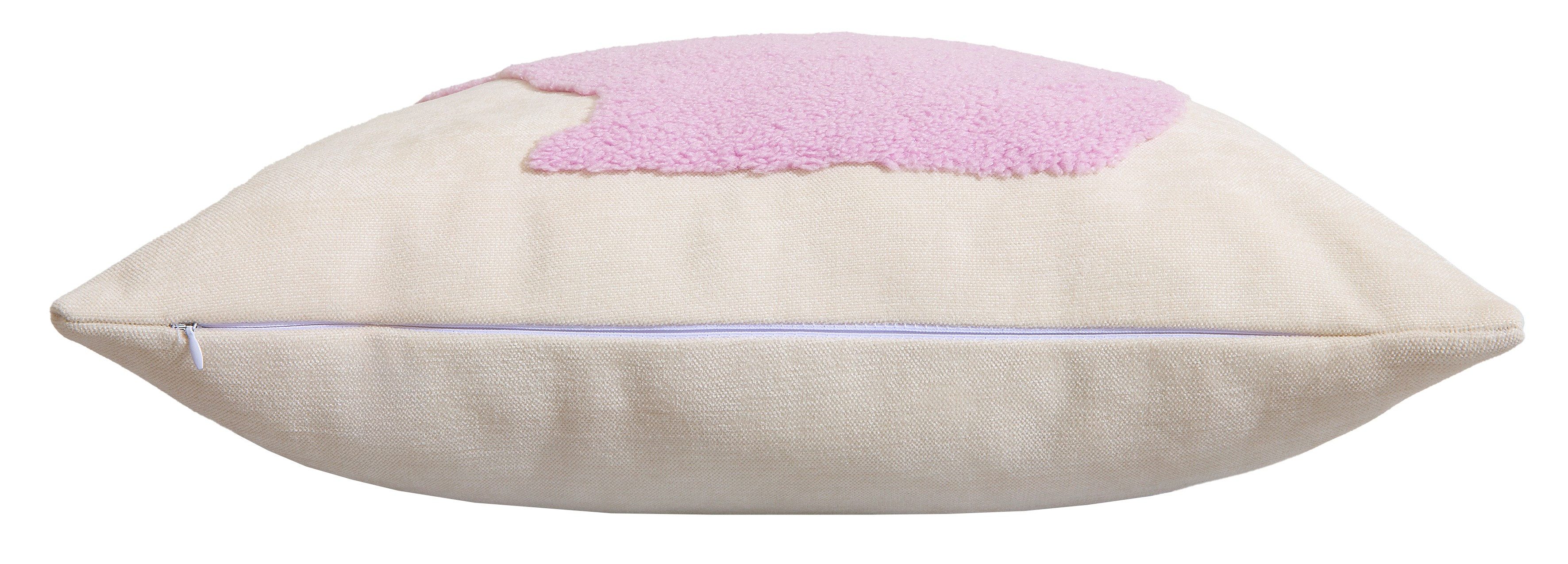 done.® Dekokissen BUNNY, Weicher Chenille-Stoff Kuscheliger Teddy-Flock