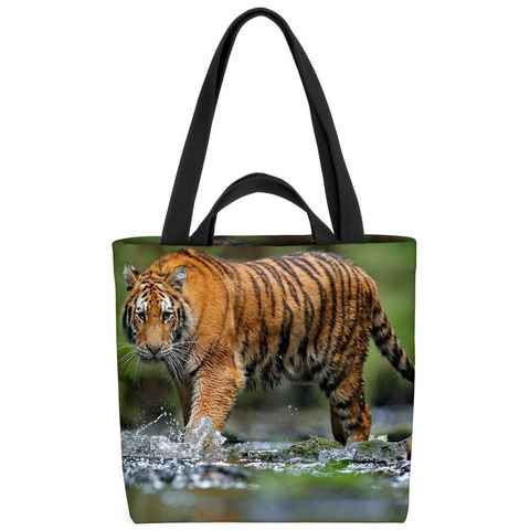 VOID Henkeltasche (1-tlg), Sibirischer Tiger Tiger Katze Raubkatze Urwald Dschungel Safari Afrika F