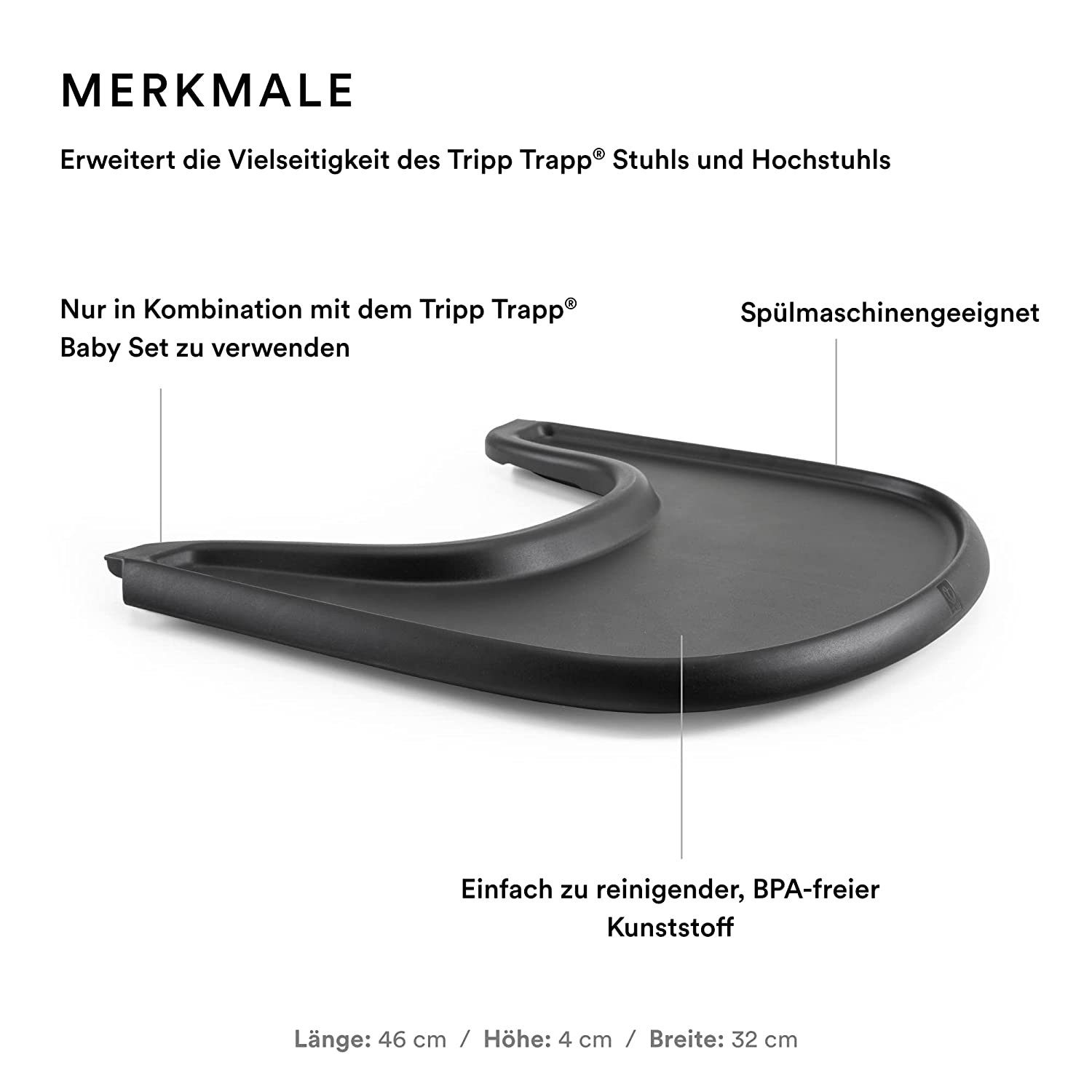 Stokke Hochstuhltablett Tray – Exklusiv für Tripp Trapp Stuhl + Tripp Trapp günstig online kaufen