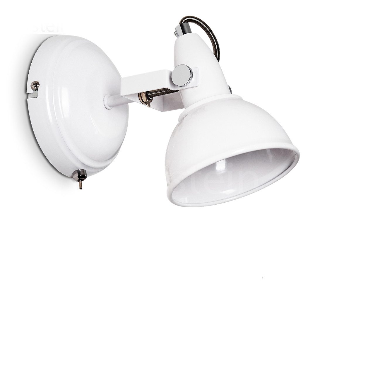 hofstein Wandleuchte »Arazane« verstellbare Wandlampe aus Metall in Weiß, o günstig online kaufen