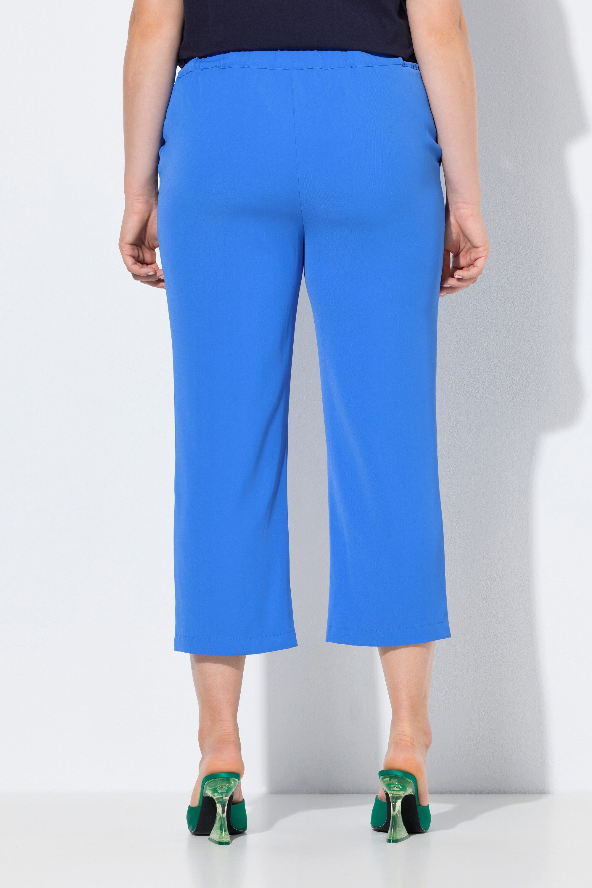 Ulla Popken Schlupfhose 7/8-Hose Bügelfalten Elastikbund