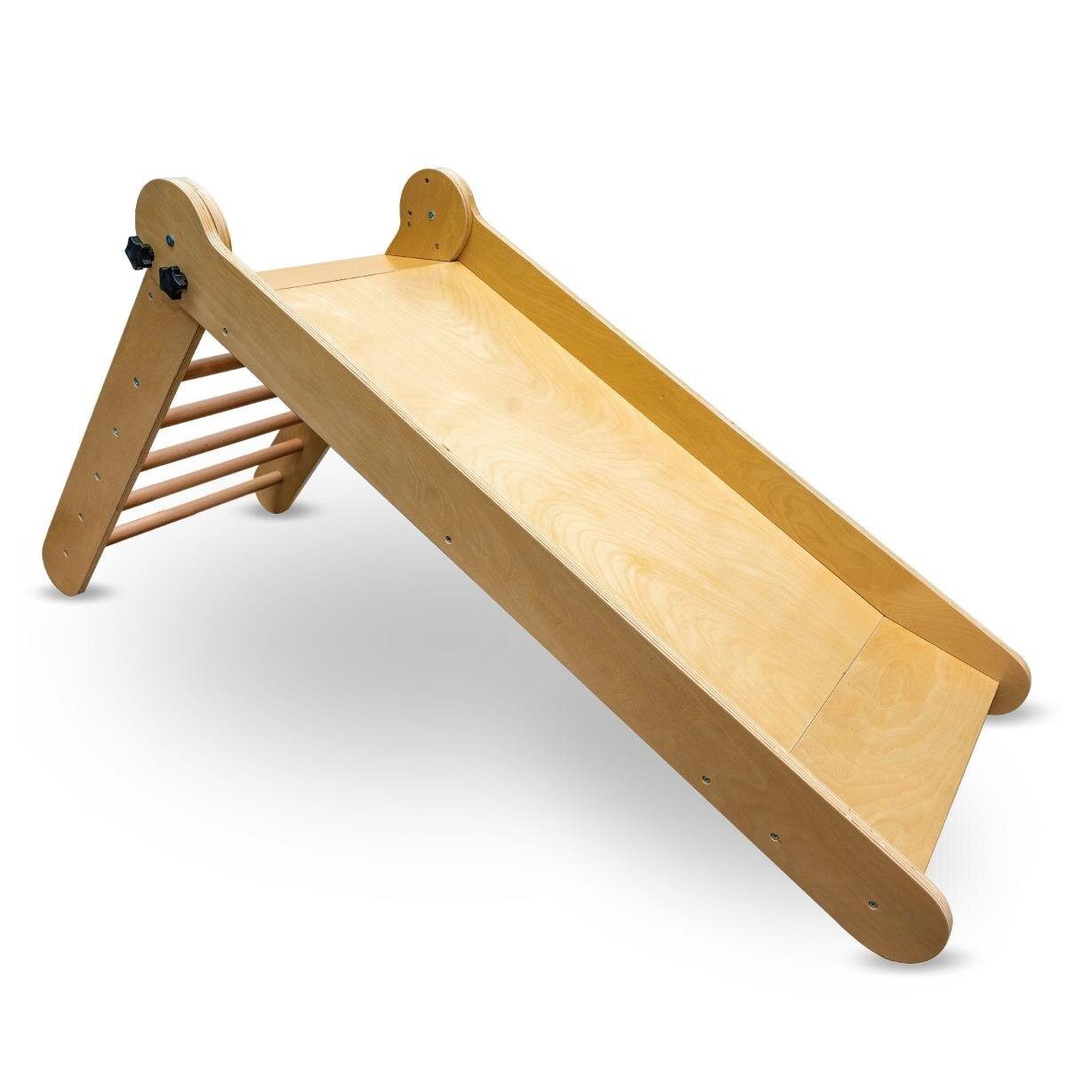 Mamabrum Lernspielzeug Holz-Kinderrutsche mit Leiter für den Innenbereich günstig online kaufen