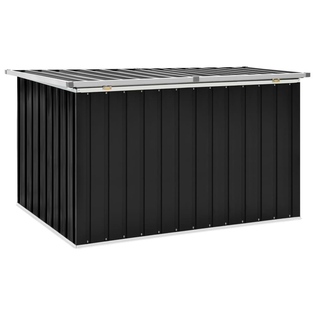 möbelando Gartenbox Amtsberg (verzinkt) (B/H/T: in Stahl 149x93x99 aus Anthrazit cm)