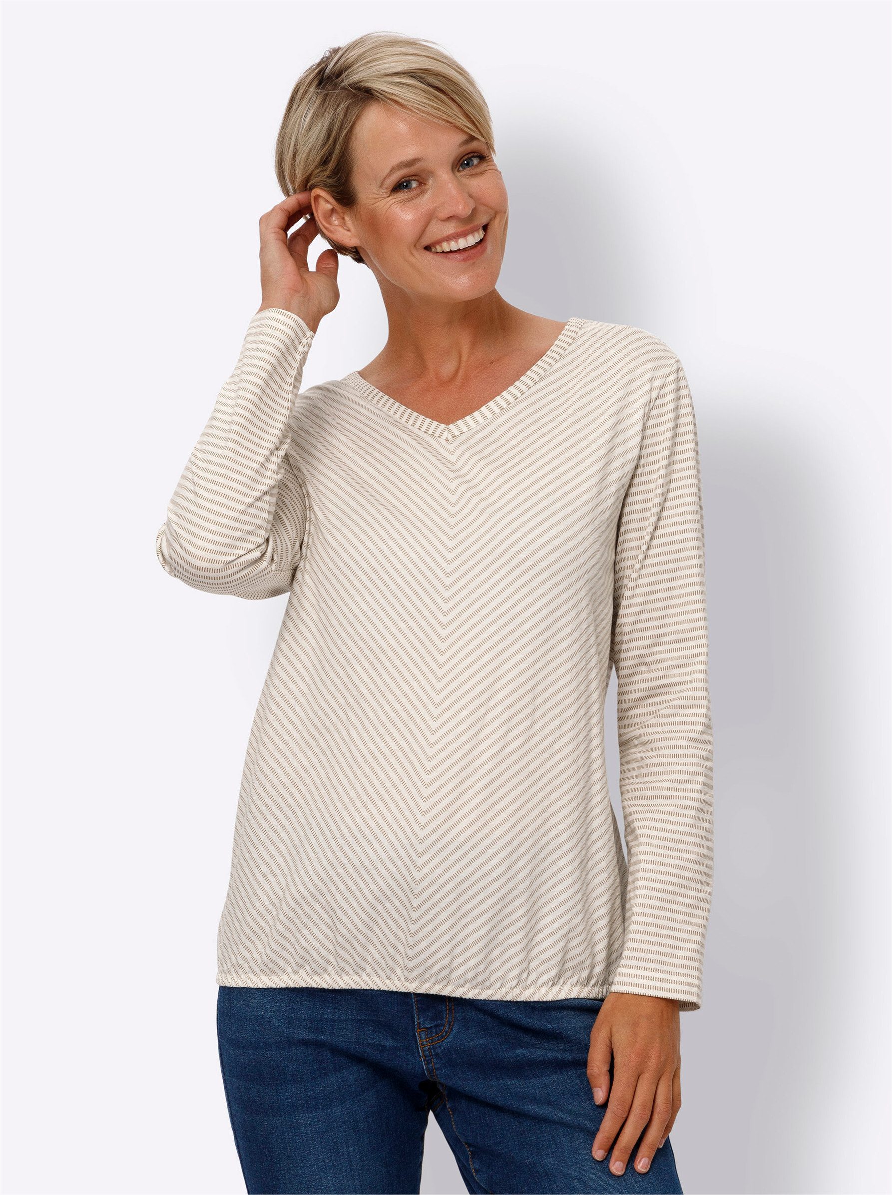 Sieh an! T-Shirt Langarmshirt . günstig online kaufen