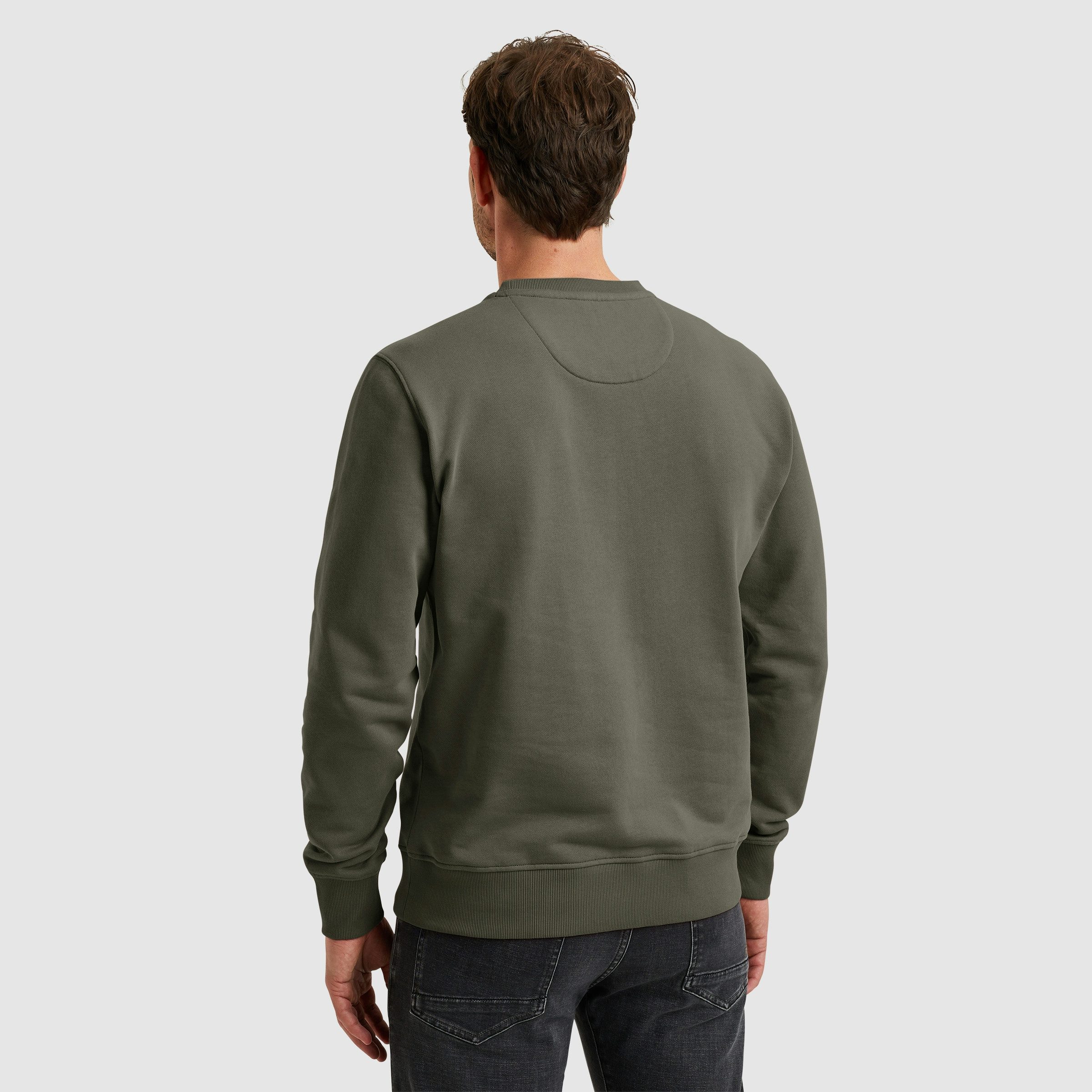 PME LEGEND Sweatshirt Crewneck soft terry with logo mit Logo Stickerei