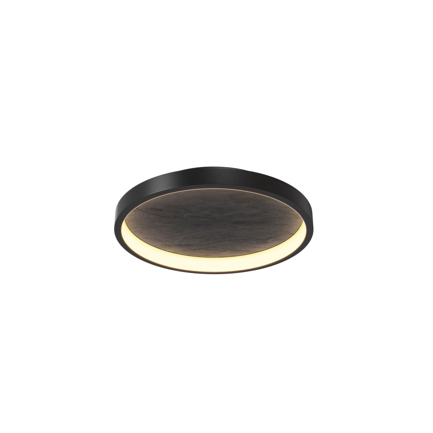 Licht-Erlebnisse Deckenleuchte BEYRA, LED fest integriert, Warmweiß, LED Metall 40,5 cm breit Schwarz rund 3000 K warmweißes Licht 450 lm