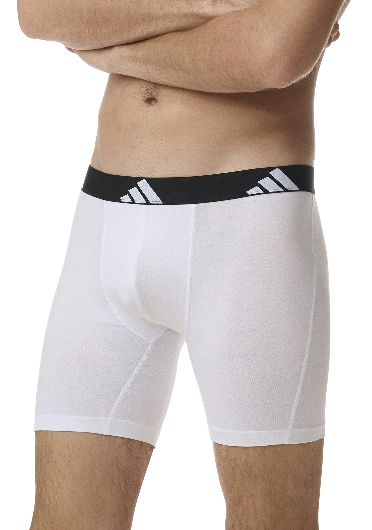 adidas Sportswear Boxer Active Flex Cotton (3er Pack) elastisch, Logo-Bund, sportlicher Look, ohne Eingriff
