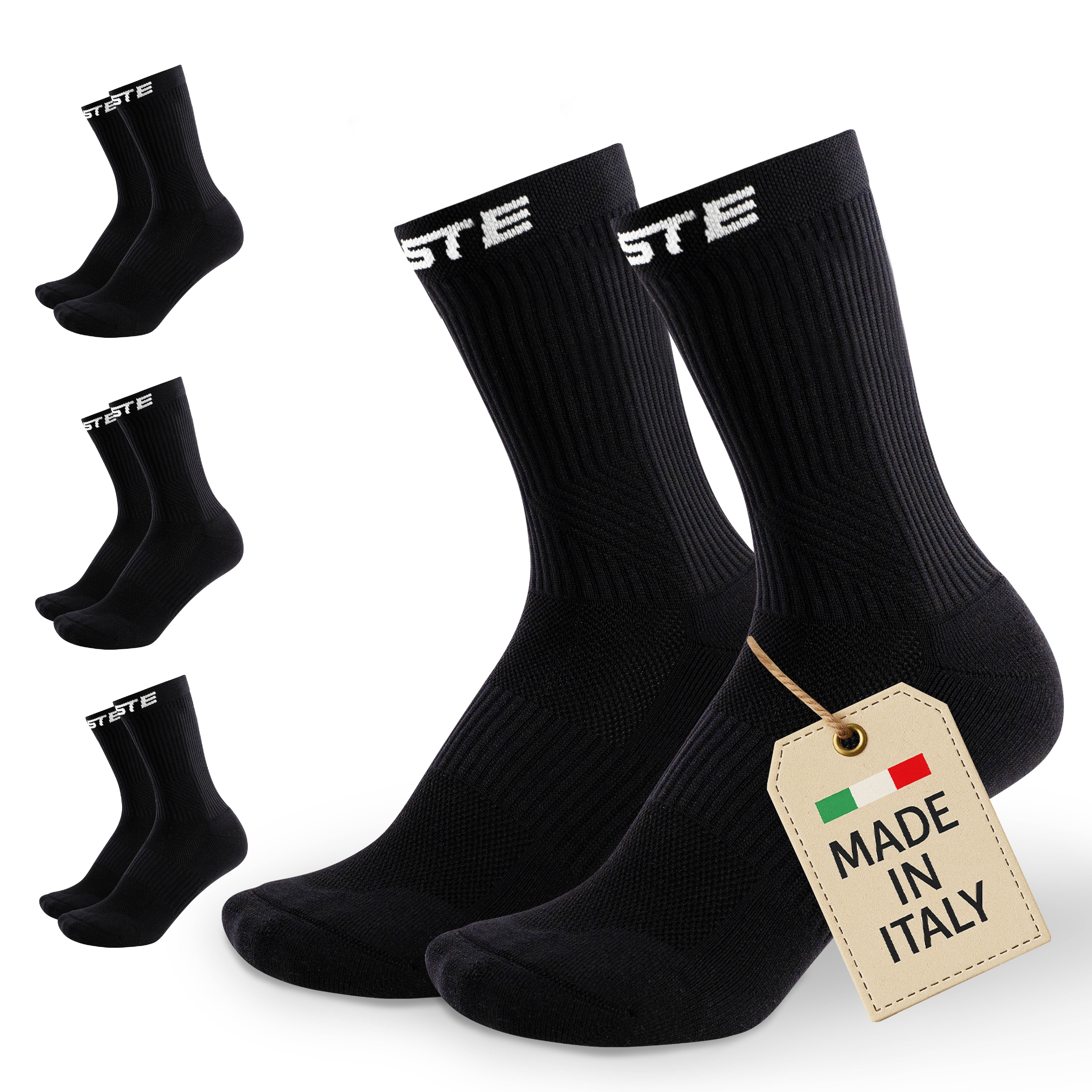 Sportsocken & Fußballsocken (3 Paar) Gr. 39-47 für Herren & Damen (atmungsaktiv)