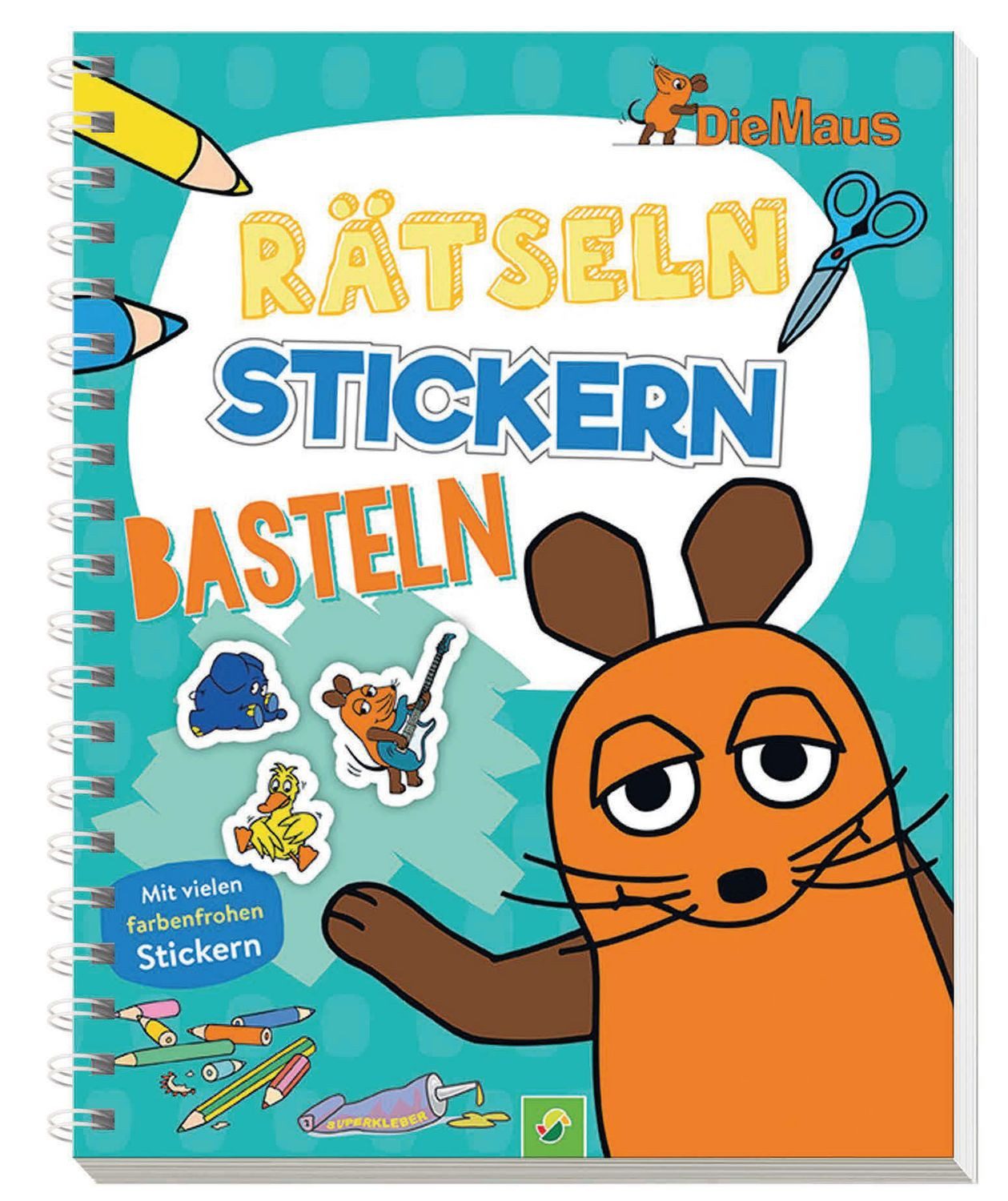 Die Maus - Rätseln, Stickern, Basteln / Schwager & Steinlein