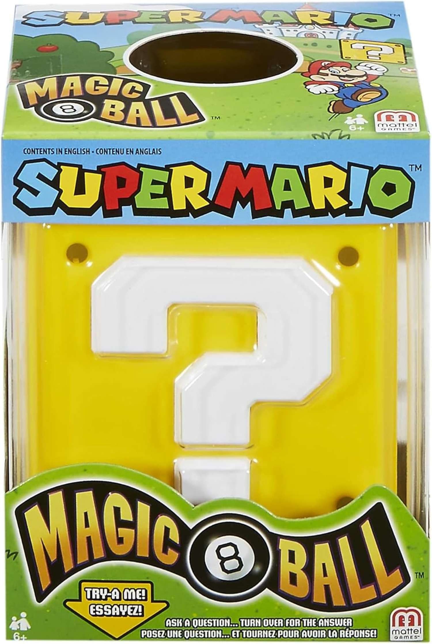 Mattel® Spiel Super Mario Magic 8 Ball Gesellschaftsspiel ab 6 Jahren