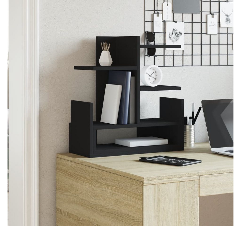Thumbnail - vidaXL Organizer Schreibtisch-Organizer Schwarz 49x20x52,5 cm Holzwerkstoff