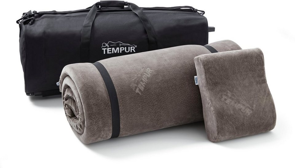 für Polyester, TEMPUR® Tempur, unterwegs Schlafsystem 25% + Baumwolle, Topper, Bezug: tragbare Reiseset, 75% Kopfkissen
