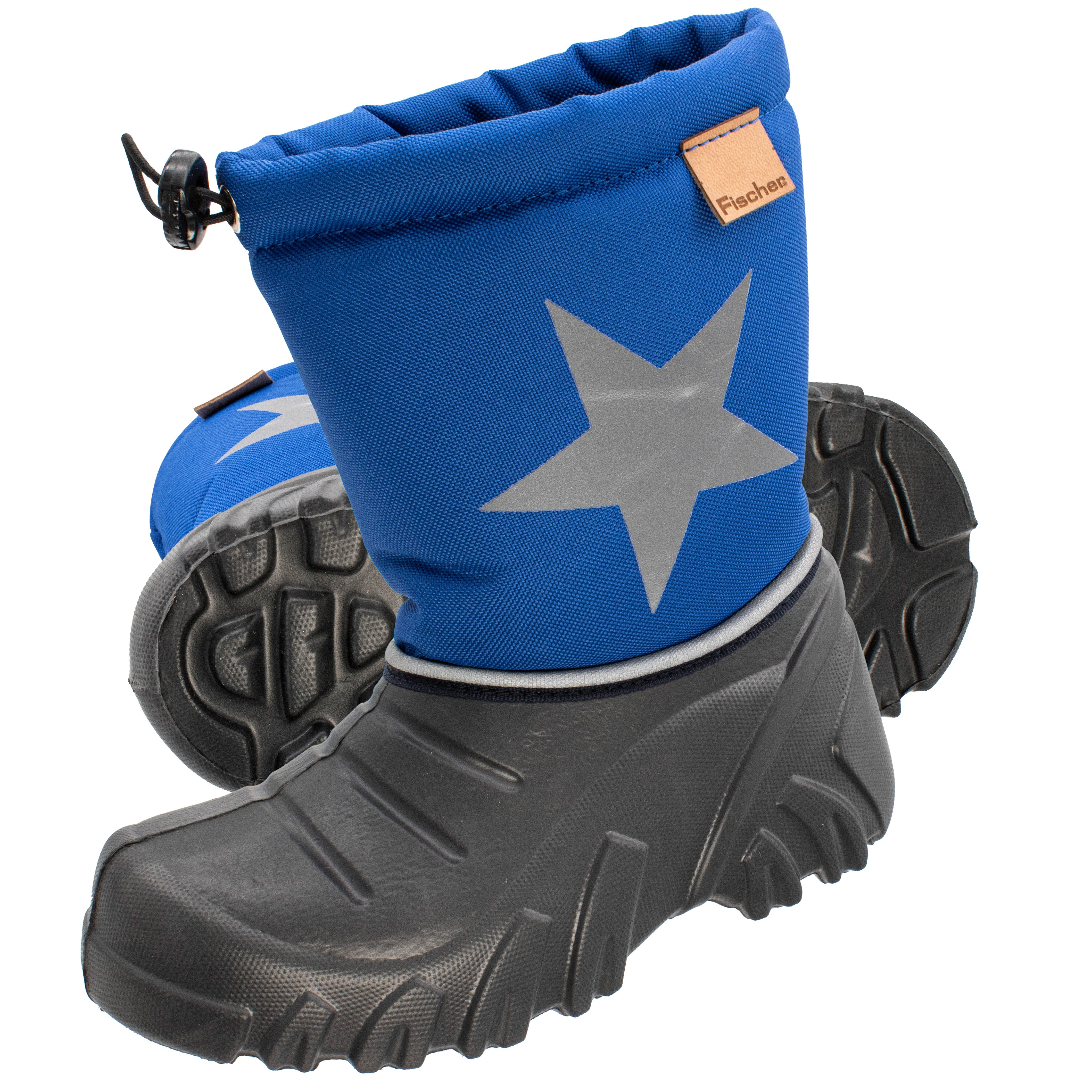 Fischer-Markenschuh Nick Snowboots aus PU und Mesh, Gummizug zum befestigen