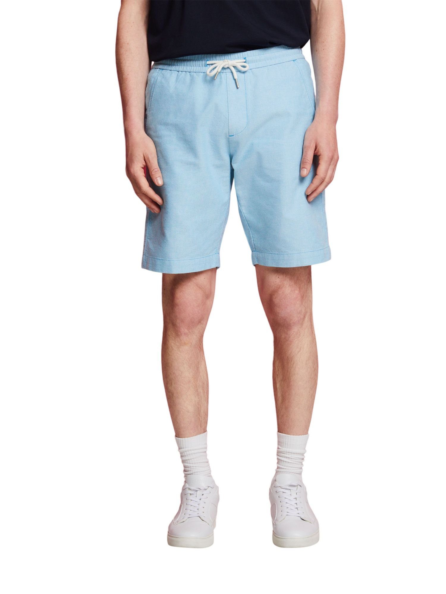 Esprit aus TURQUOISE DARK Pull-on-Shorts Baumwolle 100 Twill, % (1-tlg) Shorts