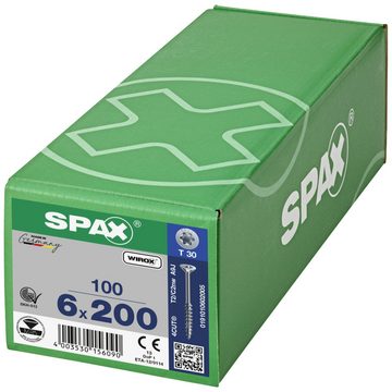 SPAX Schraube SPAX 0191010602005 Holzschraube 6 mm 200 mm T-STAR plus Stahl WIRO